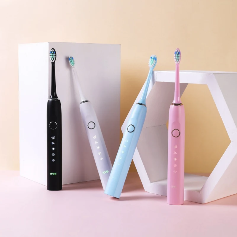 Щетка Зубная Ультразвуковая электрическая перезаряжаемая через USB 5 режимов 100