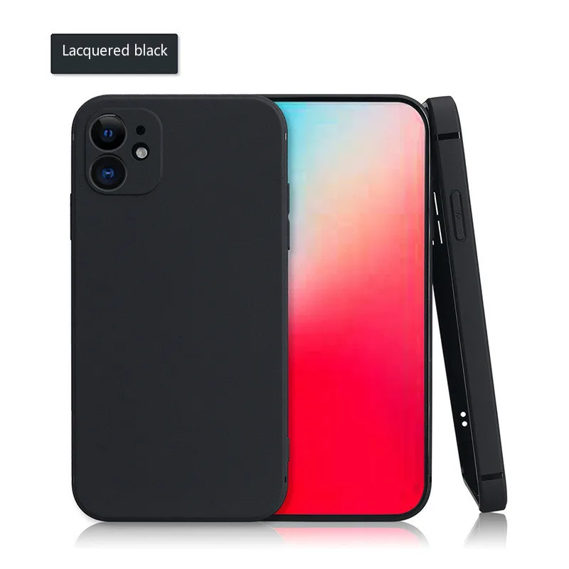 

Pure color frosted silicone soft phone case for iPhone11 12Pro Max mini X XR XSMax 8 7PluS anti-drop protective back cover