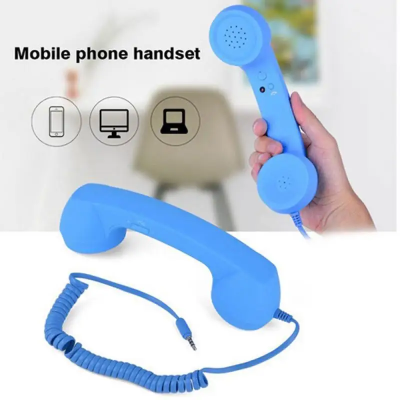 3 5 мм разъем классический ретро телефон Handset мини микрофон динамик телефонный