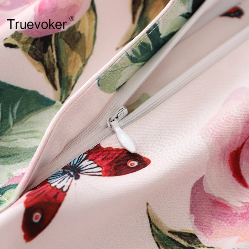 Truevoker дизайнерское платье для женщин с коротким рукавом высокого качества размер