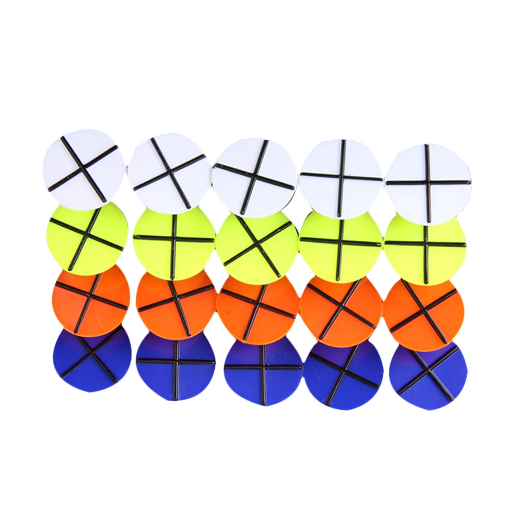 Lot 20PCS PLASTIC ROUND MIXED COLOR GOLF BALL MARKERS GOLFER TRAINING AIDS New | Спорт и развлечения