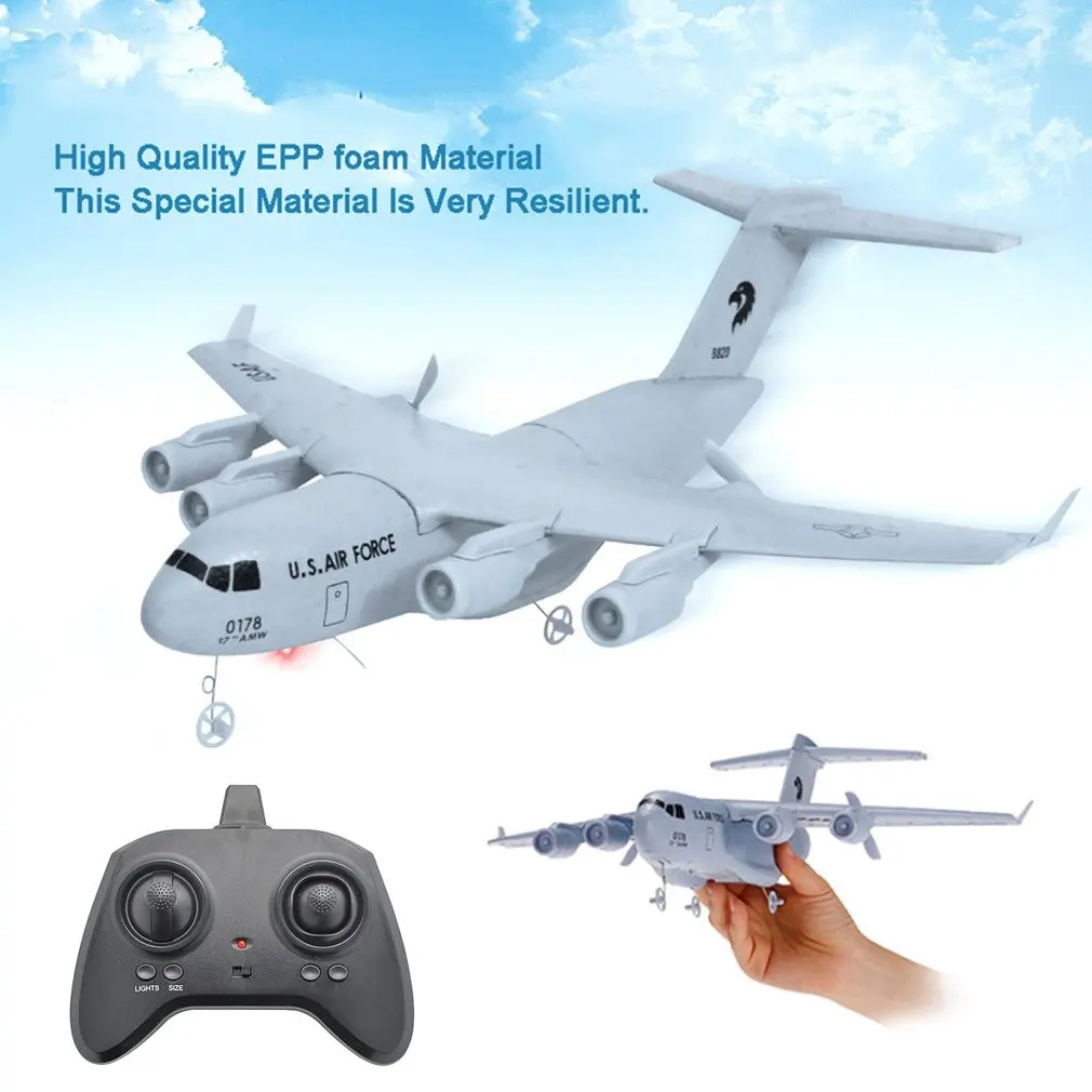 

C17 Радиоуправляемый Дрон самолёт транспортировка самолёт 373 мм разлет крыльев EPP Радиоуправляемый Дрон самолёт 2,4 ГГц 2CH 3-осевой самолет для ...