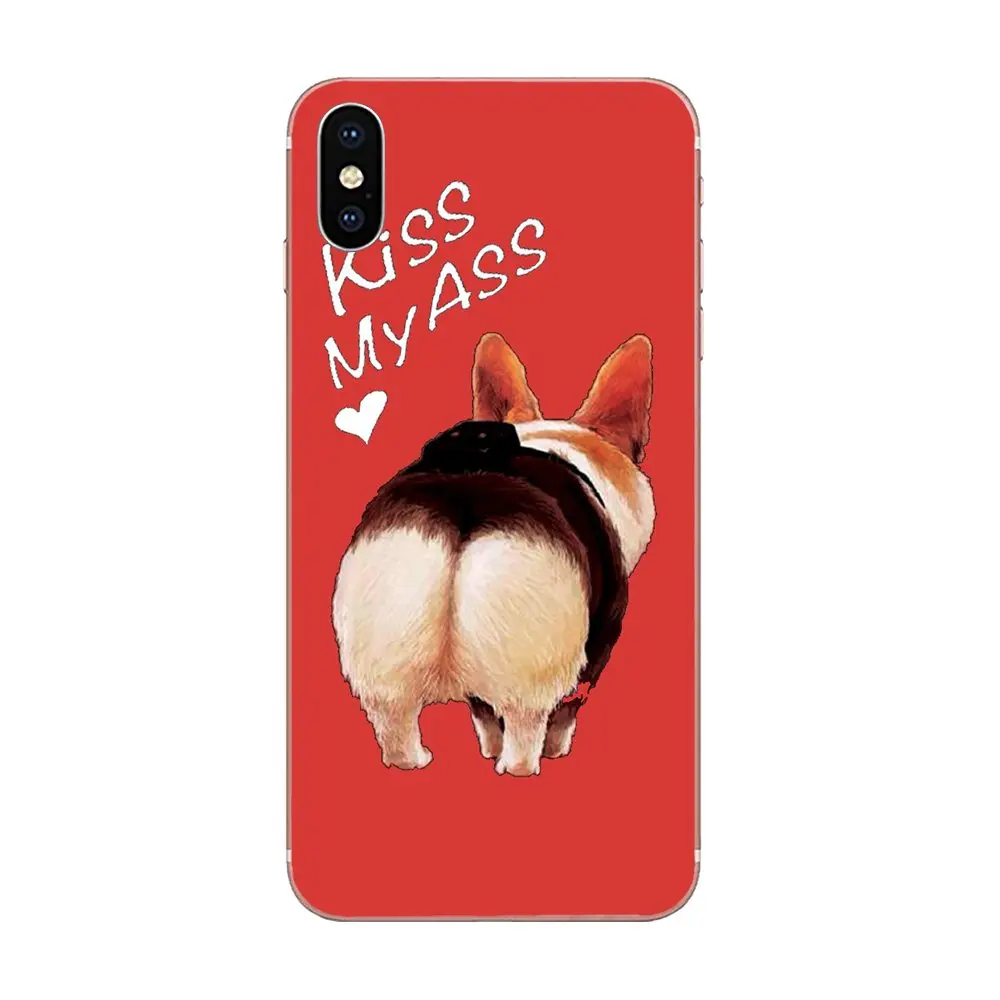 Животные милый корги любовь поцелуй для Xiao mi 3 4 4C 4i 5 5s 5X6 6X8 SE Pro Lite A1 Max x 2 Note мягкий TPU