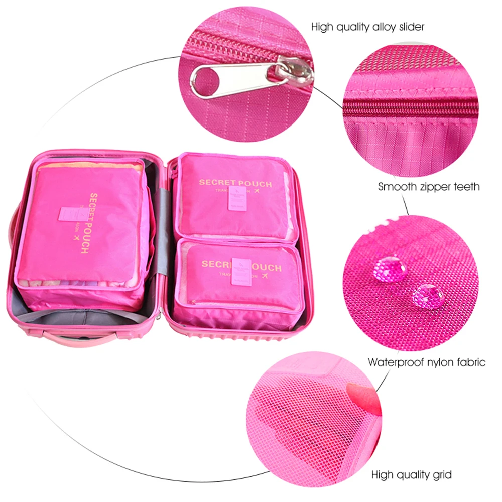 6 шт./компл. Водонепроницаемый комплект нижнего белья обувь гардероба большой