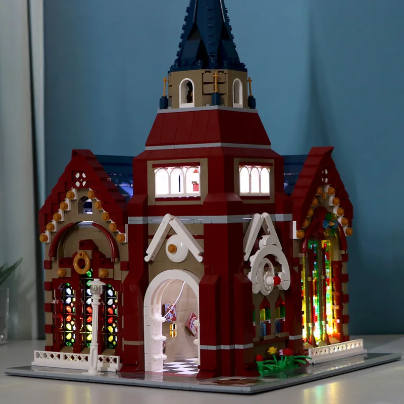 

DG2001 The Union Church China Creator Street View Series Building Model Artchitecture 2346 PCS Bricks Toy Birthday Gift for Kid