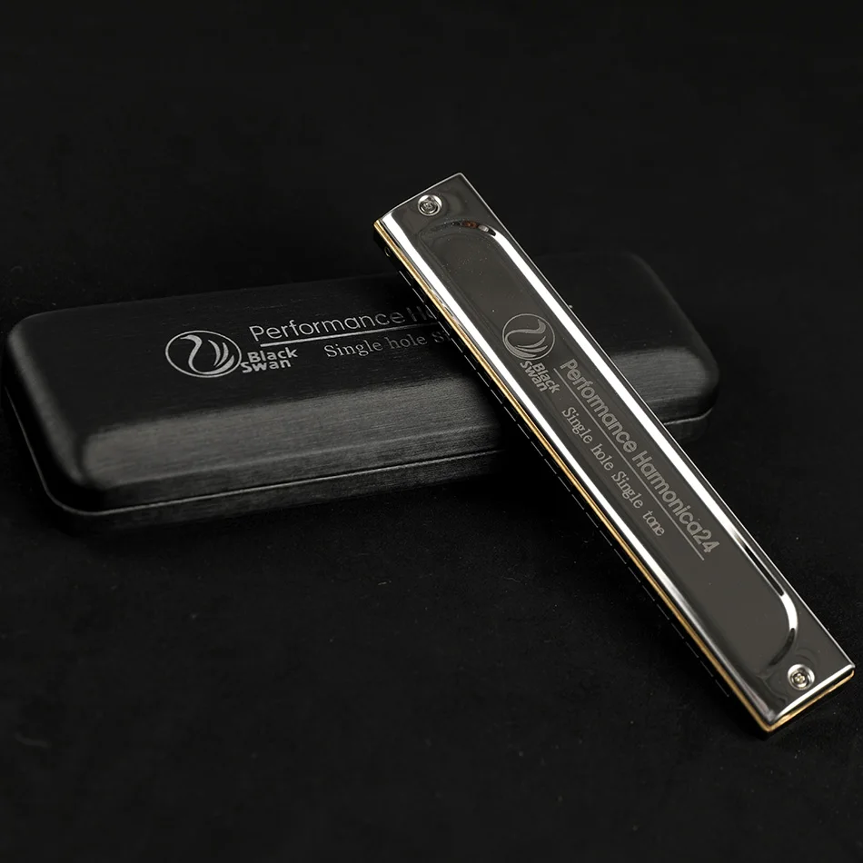 Высококачественная губная гармоника Губная гармошка с изображением лебедя 24