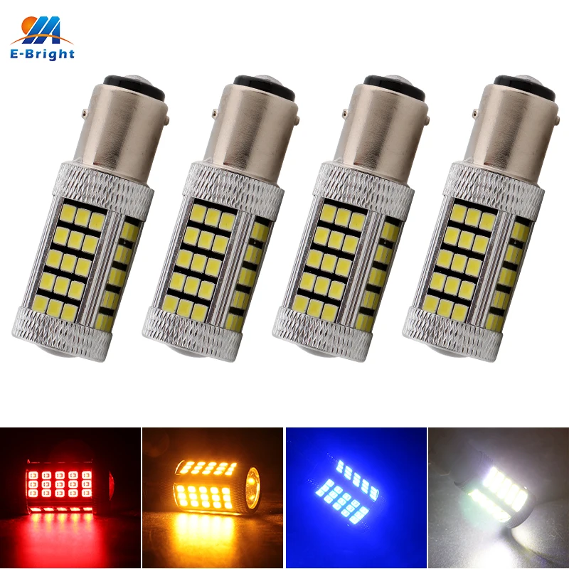 YM E Bright 2 шт. 1157 P21/5 Вт Bay15d 2835 Светодиодные автомобильные лампы светодиодная