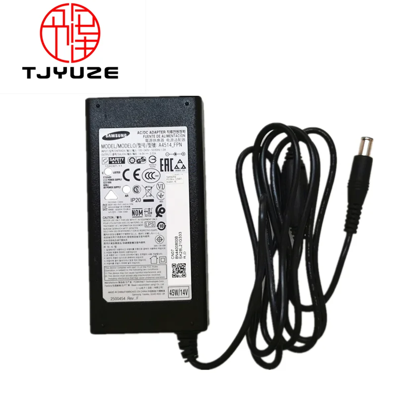 

Good-Working for original AC Adapter Power Supply Charger A4514_FPN 14V 3.22A 45W U28E590D S22C300H BN44-00800B LU28E590DS/ZA