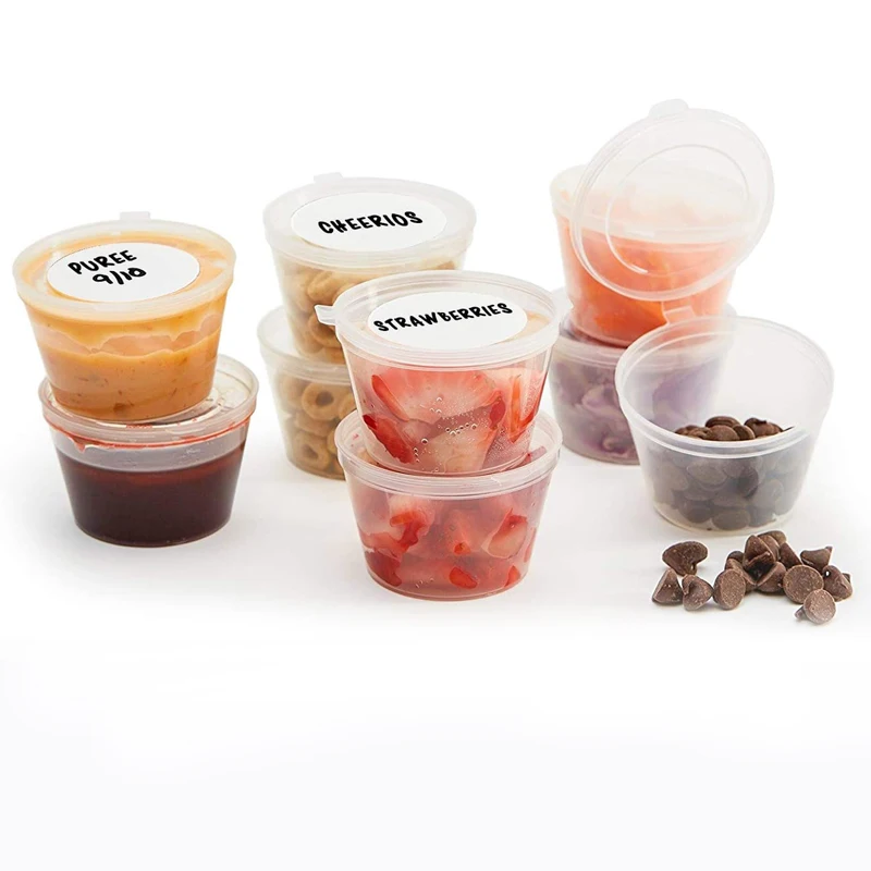 30-100 мл прозрачные пластиковые одноразовые порционные чашки с прикрепленными