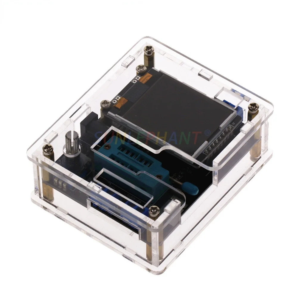 

ЖК-дисплей GM328A тестер транзисторов емкость диода ESR измеритель частоты напряжения ШИМ генератор сигналов прямоугольной формы пайка + короб...