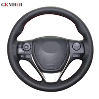 soft artificial leather car steering wheel cover for toyota ez rav4 2013 2019 corolla 2013 2017 scion im 2016 auris 2013 2016