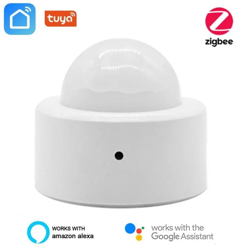 Tuya Zigbee3.0 Human Sensor Wireless Intelligent Infrared Light Motion Mini PIR Used With Zigbee Gateway | Безопасность и защита