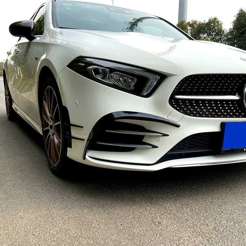 Спортивные наклейки для переднего бампера Mercedes Benz A Class W177 2018 + A180 A200 A220 AMG |