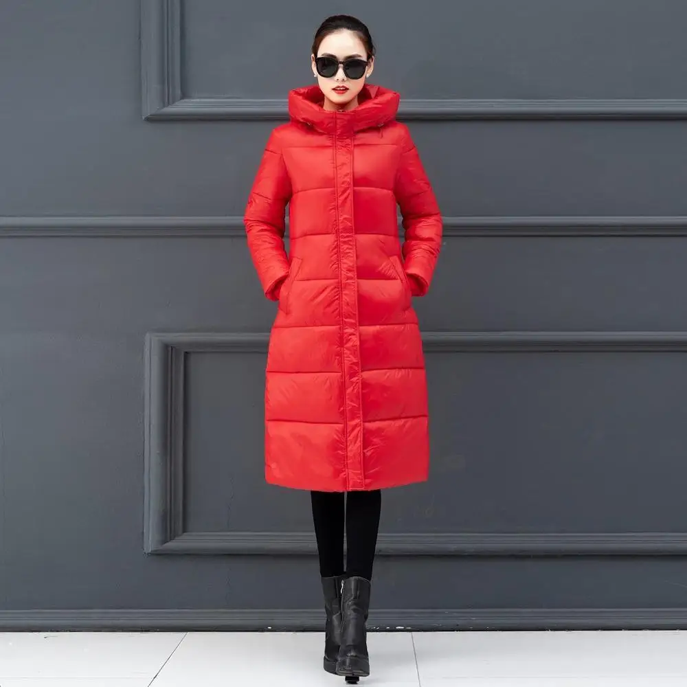 Женская модная однотонная верхняя одежда длинные куртки на молнии с капюшоном