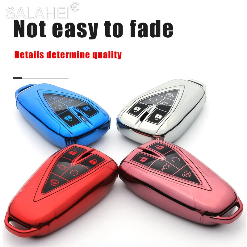 

Soft TPU Car Key Cover Case For Changan CS75 PLUS CS85 COUPE CS95 CS35 Plus Remote Cap Set Keychain Accessories