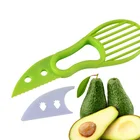 3 в 1 ломтерезка для авокадо, Ломтерезка для масла ши, многофункциональная Овощечистка для фруктов, резак, сепаратор для целлюлозы, пластиковый нож, кухонное приспособление для овощей