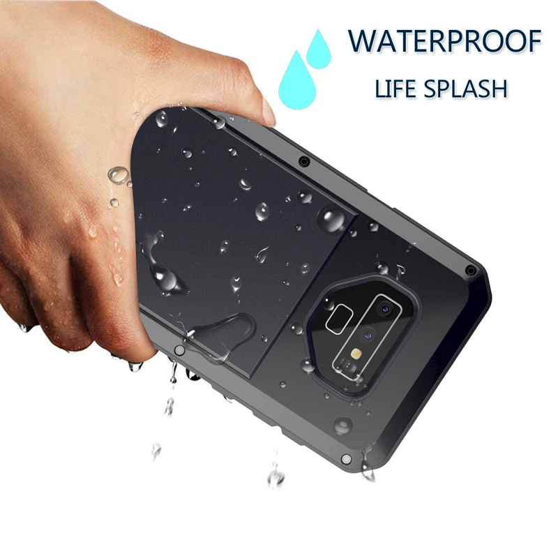 Full Protective Armor Heavy Duty Aluminum Cover Metal Phone Case for Samsung Note 9 8 5 4 3 Galaxy S 6 7 7e 10 e Plus | Мобильные