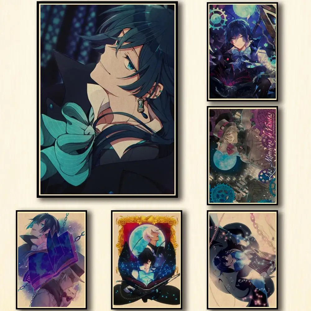 

15 Designs Anime The Case Study of Vanitas Kraftpaper Poster Artwork Fancy Wall Sticker for Coffee House Bar