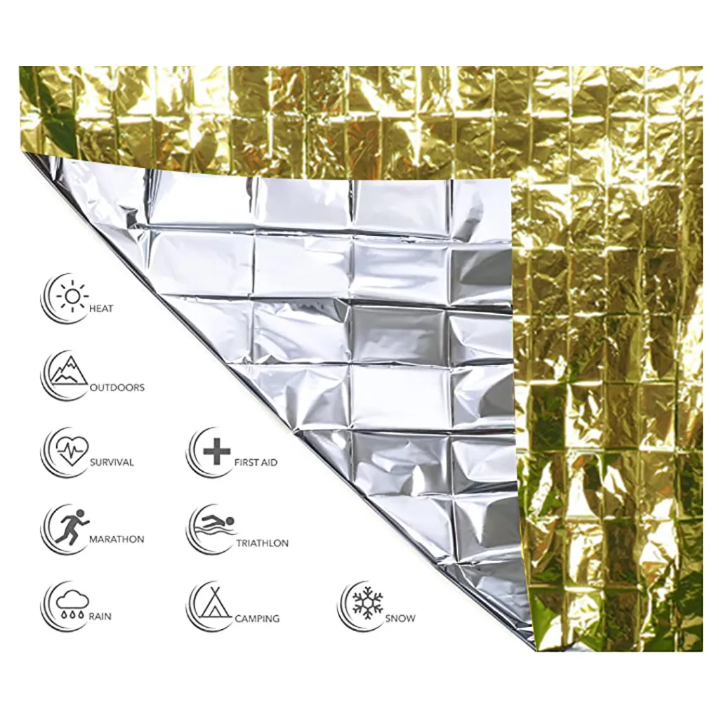 Наружное водонепроницаемое аварийное одеяло спасательная теплоизоляция для