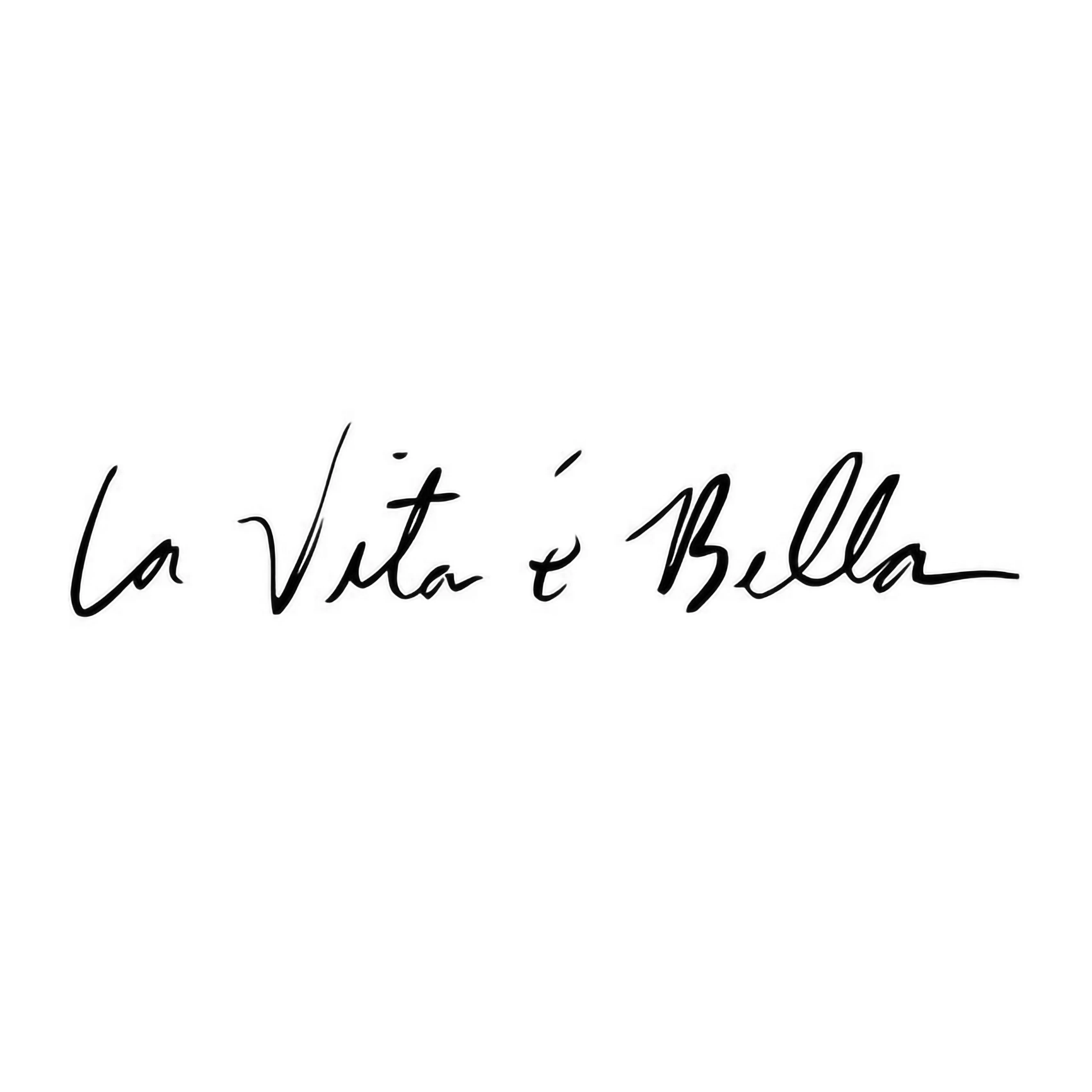 

Car Stickers Decals La Vita E Bella Reflective Letters Vinyl Decal Fashion Creative Full Body Styling Sticker KK15*5cm