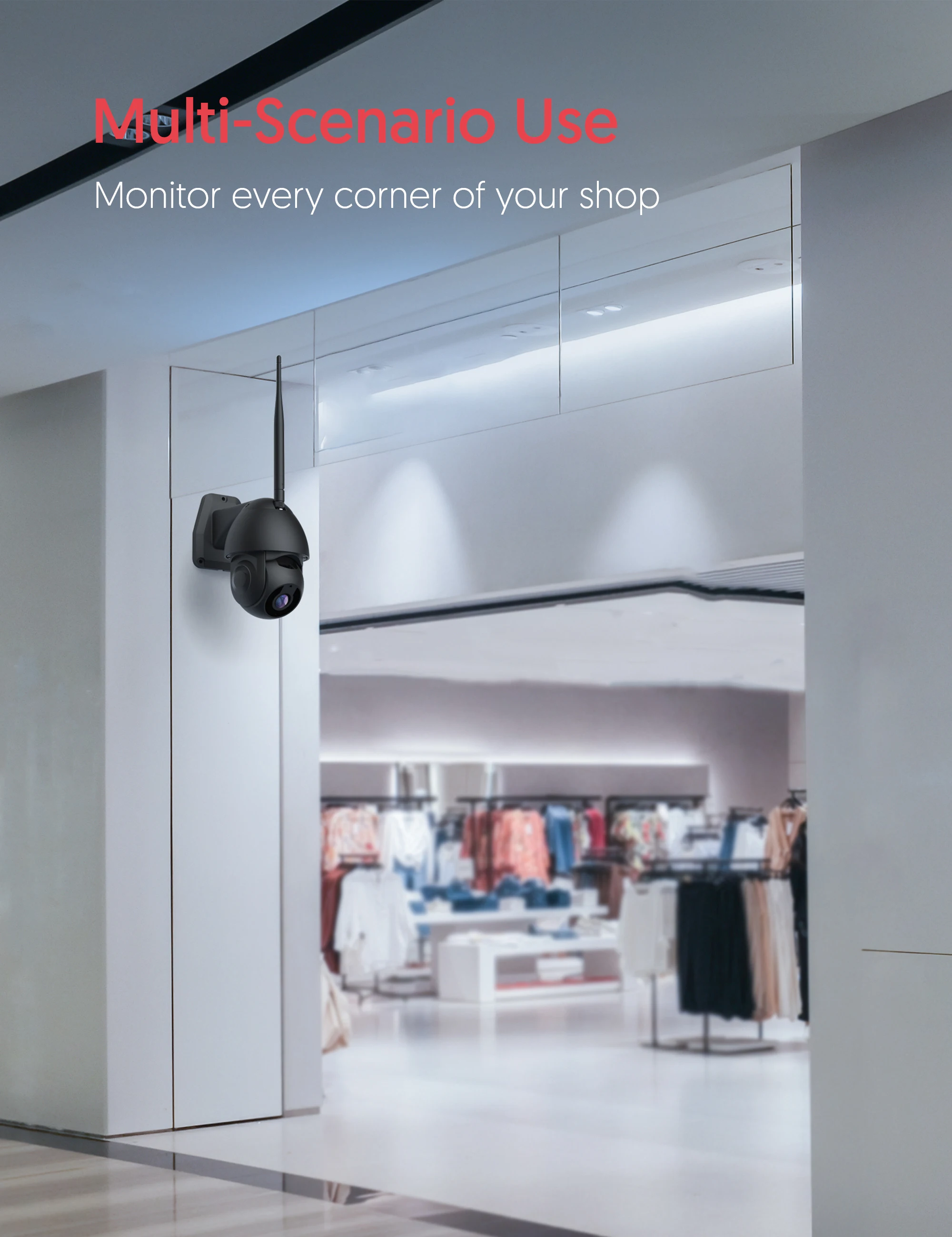 Victure PC660TB Security Camera Outdoor 1080P WiFi Home ，with Pan/Tilt 360° View Night Vision IP66 Waterproof Motion | Безопасность и