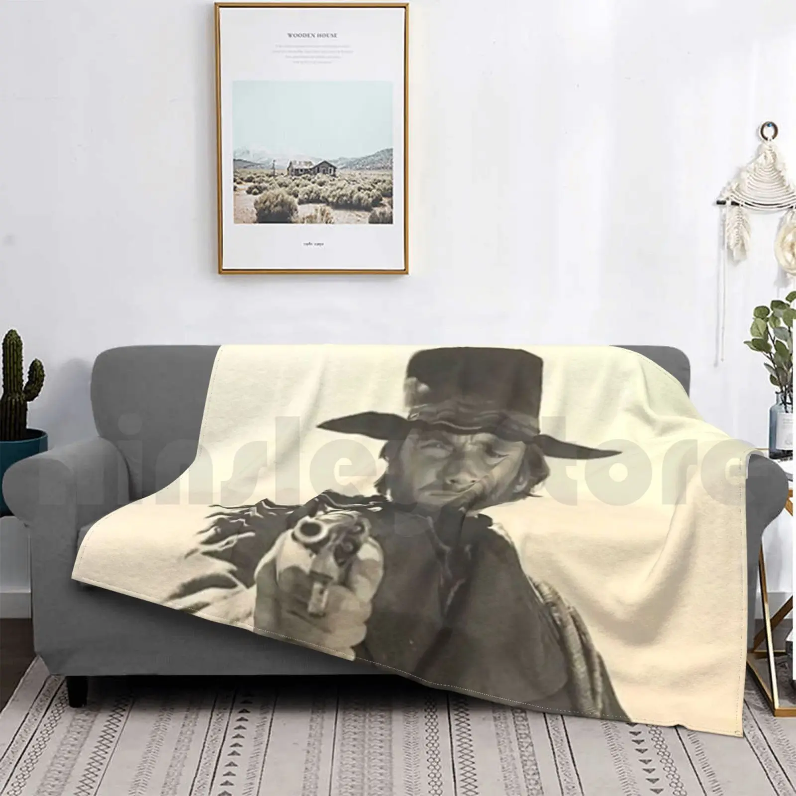 

Clint Eastwood-High Plains Drifter ( 1973 ) . Blanket Fashion Custom Clint Eastwood Movie Movies Film