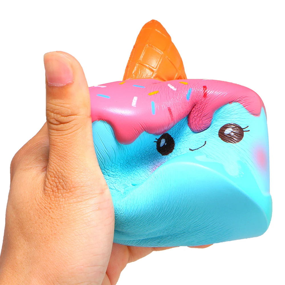 Kawaii милый кот Мороженое Мягкий ароматизированный мягкий Единорог молоко jumbo медленно поднимающийся мягкий подарок игрушки