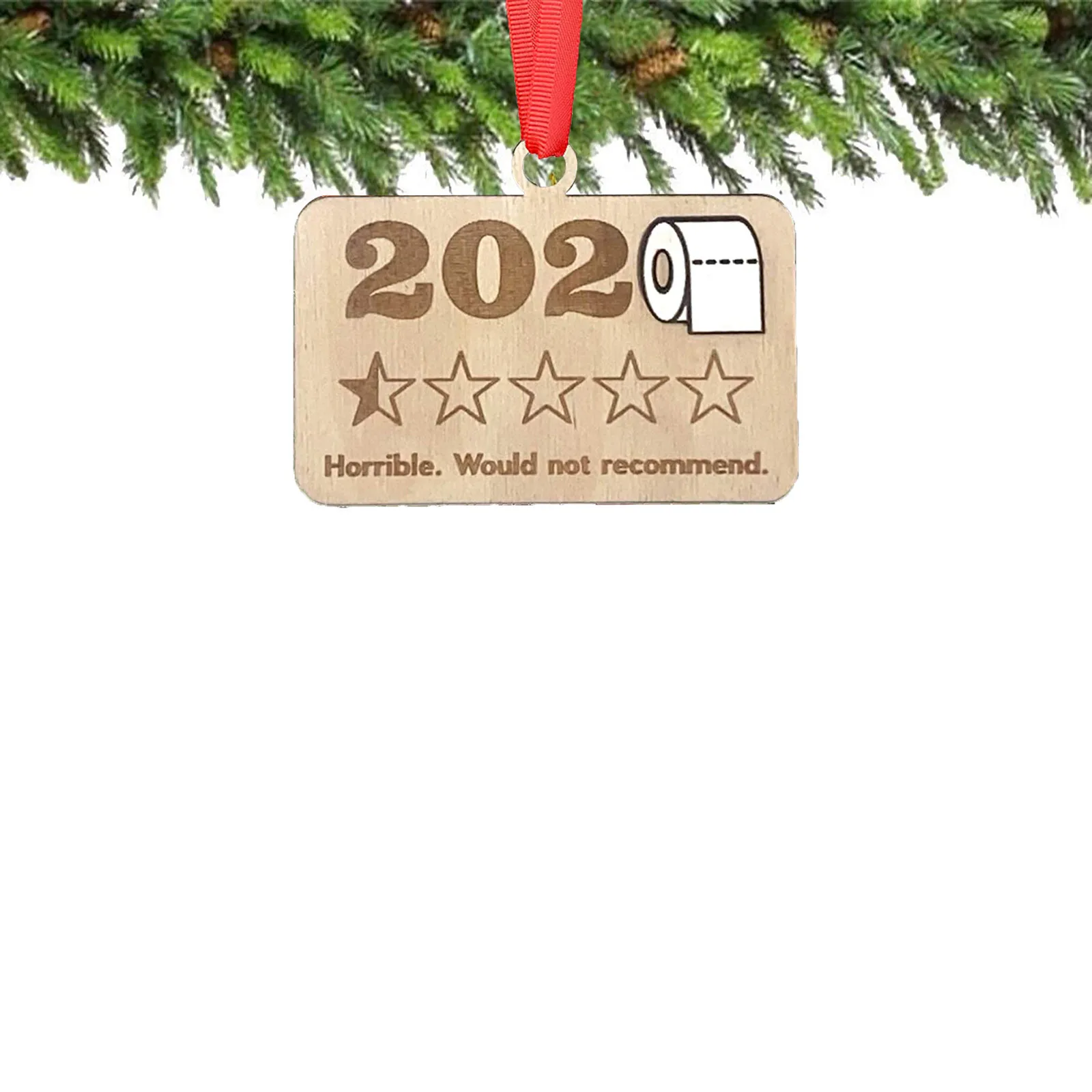 Смешанный Художественный Деревянный кулон на рождественскую елку 2020 1 звезда не
