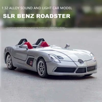 132 slr roadster convertible alloy sports car model high simulation diecasts metal toy vehicle model collection childrens gift
