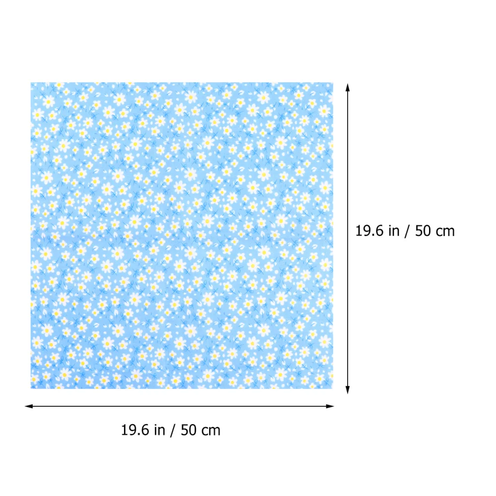

1 Set 9pcs DIY Cotton Printed Cloth Floral Pattern Pure Cotton Printed Fabric Multi-purpose Cotton Cloth (Mixed Color 2