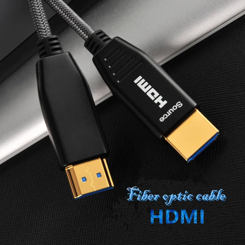 HDMI волоконно оптический кабель 4k 60HZ ТВ приставка HD компьютер 18 Гбит/с аудио видео