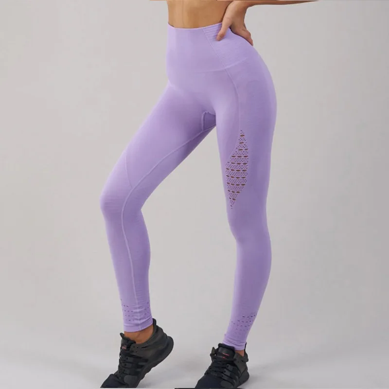 

Sexy Seamless Yoga Pants Booty Leggings Set High Waist Gym Workout Clothes For Sport Women Fitness Girl Elastic Push Up Tights