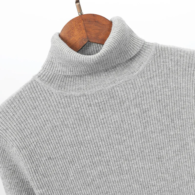 Теплая Женская водолазка HLBCBG плотный вязаный свитер на осень и зиму мягкие