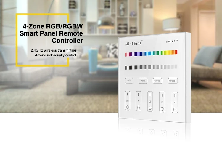 Mi светильник T3 AC220V 4 зоны RGB/RGBW и Яркость Затемнения Смарт-панель Пульт