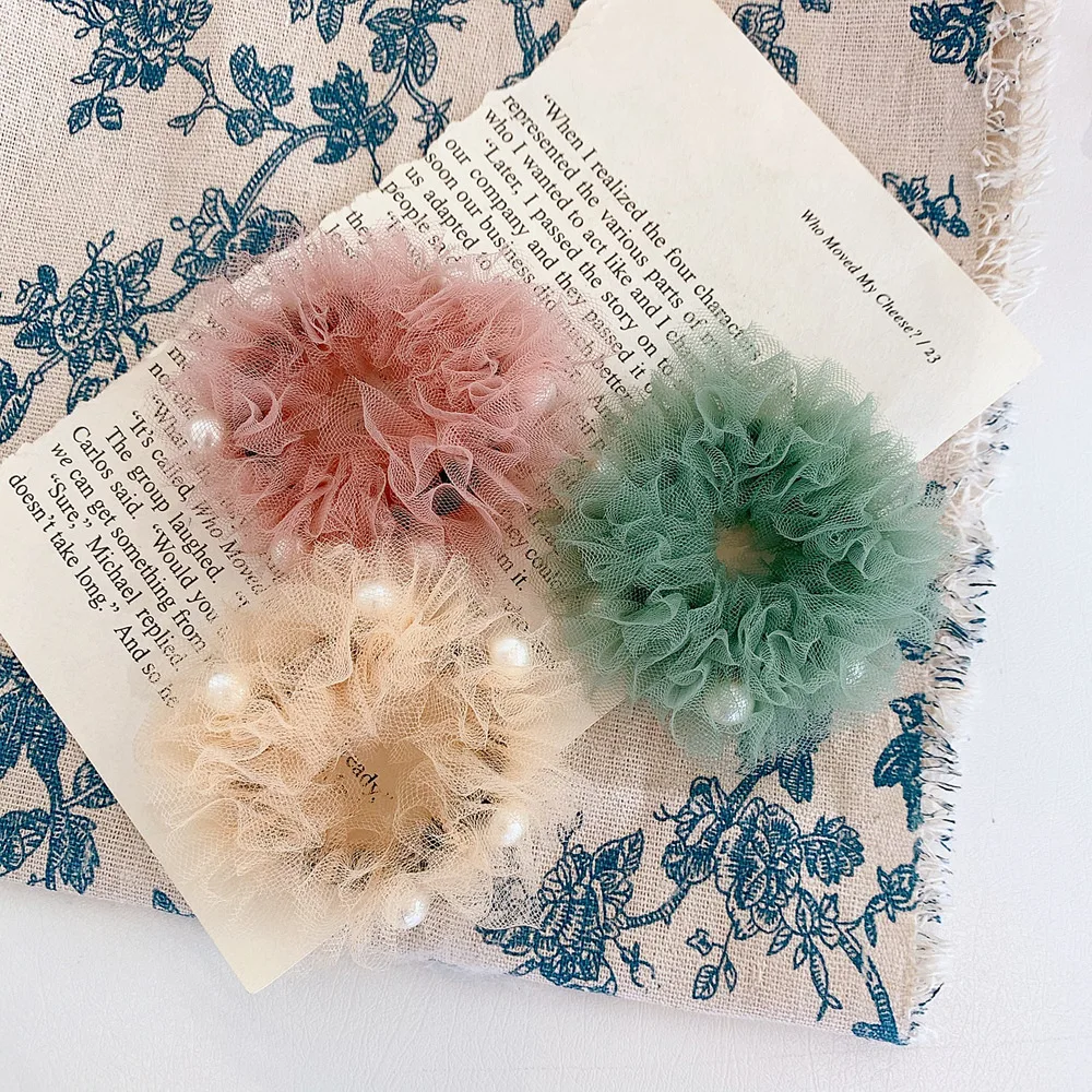 Новинка Свадебные туфли с жемчугом резинка для волос хвост держатель мягкой