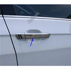 Накладка на ручку автомобиля, накладка на рамку, хромированная часть дверной ручки из АБС-пластика, подлокотник, поручни 8 шт. для Volkswagen VW T-cross Tcross 2018 2019 2020