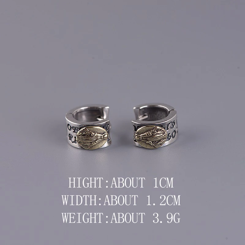 Серьги-гвоздики из серебра 925 пробы мужские и женские в стиле ретро | Украшения