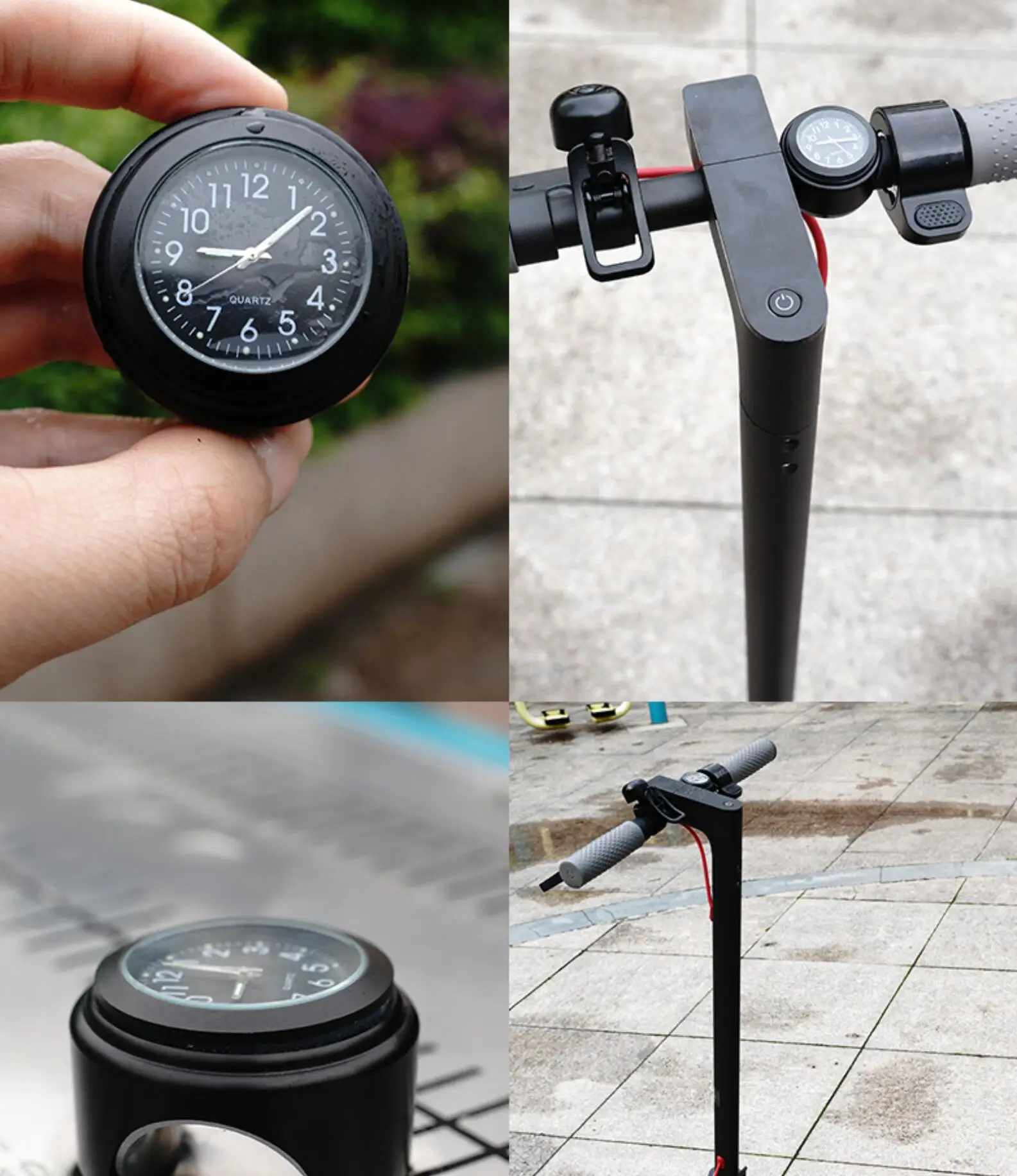 Аксессуары для мотоциклов часы на руль мотоциклетный Стайлинг крепежный