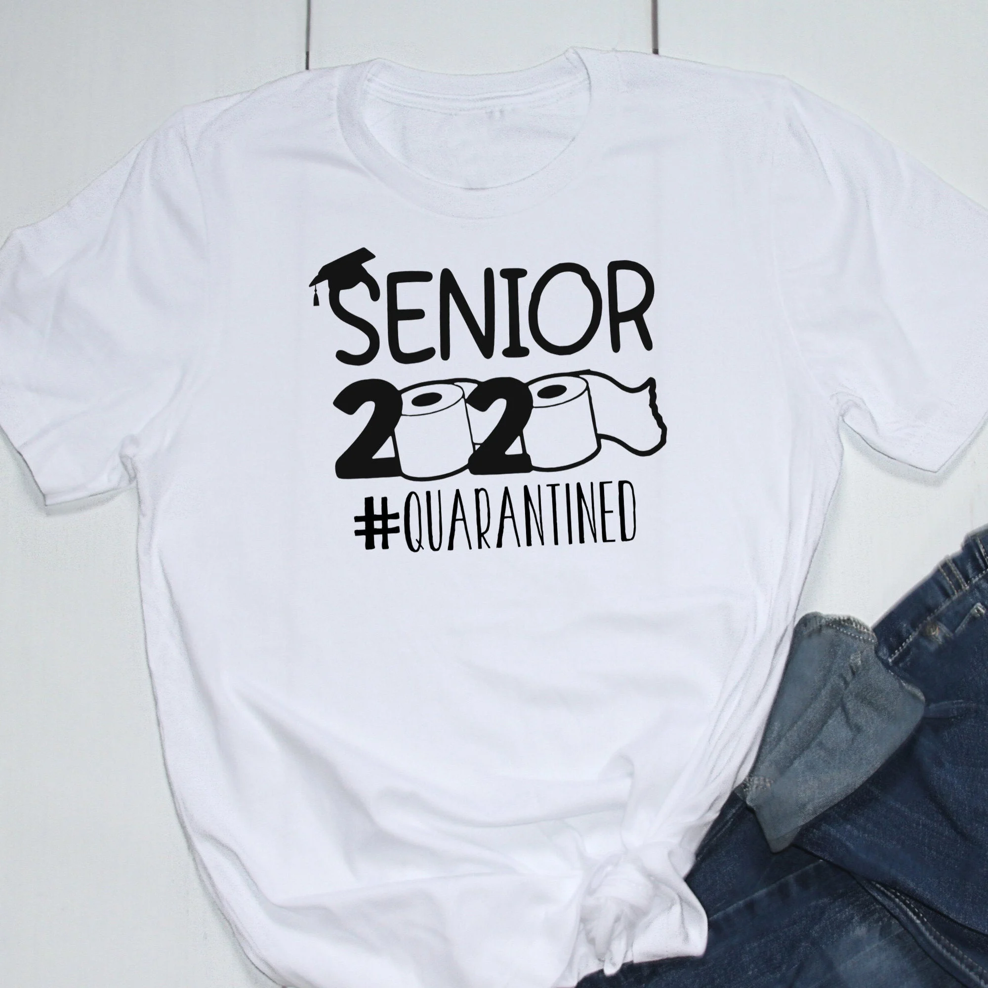 

Funny Graduation pure cotton casual t shirt young hipster grunge tumblr quote tees vintage Class of 2020 graphic tees tops-M998