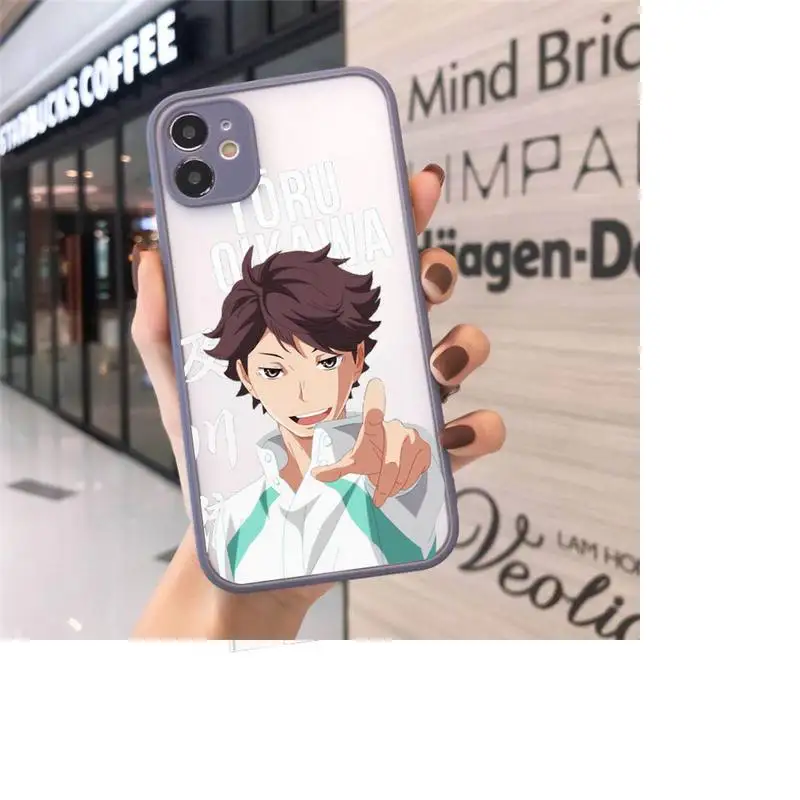 

Haikyuu Oikawa Phone Cases Matte For iPhone 12 Mini 11 Pro XR XS Max 7 8 Plus X Hard PC Back Cover