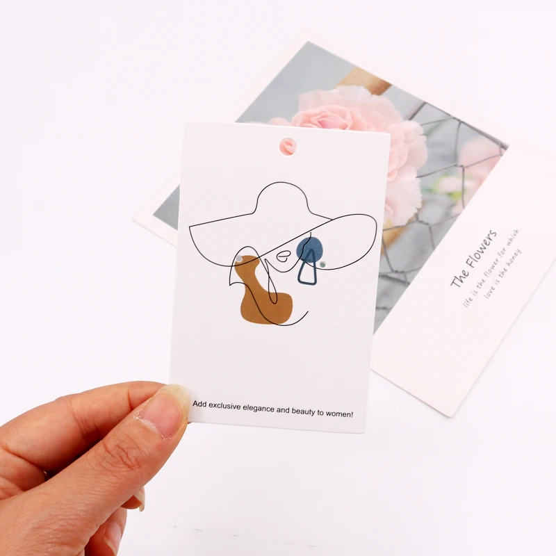 Элегантный аксессуар для ювелирных изделий 6x9 см простой узор ожерелье упаковка