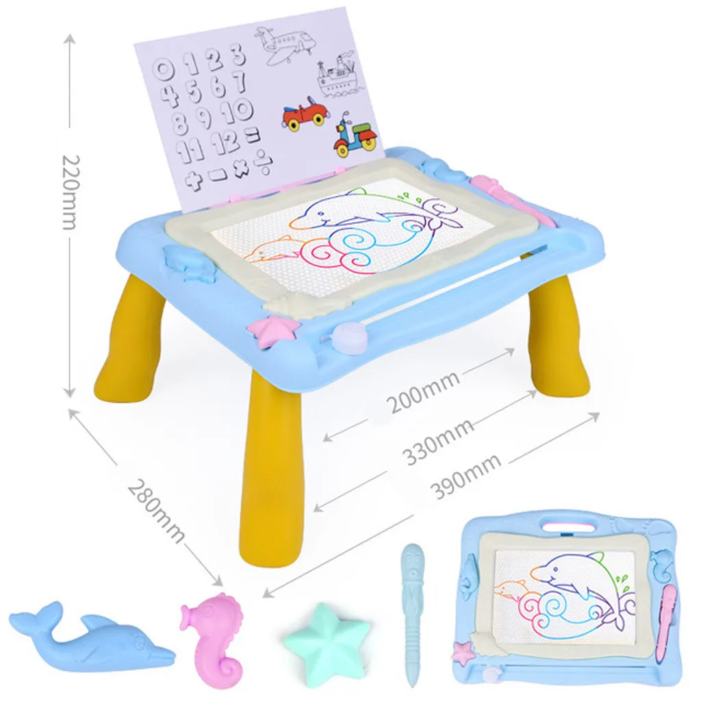 Детская Магнитная окраска граффити доска стол многофункциональный обучающий