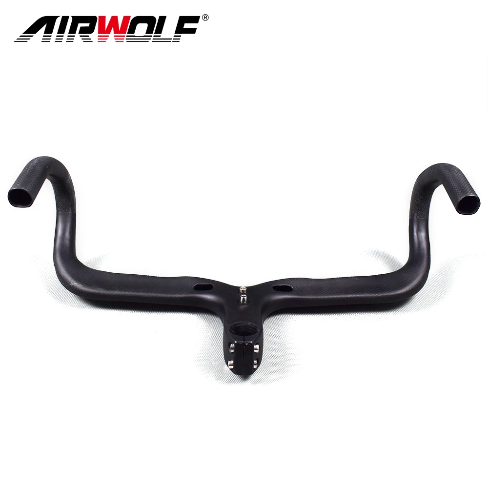 Аксессуары для велосипеда углеродный Интегрированный руль со стержнем
