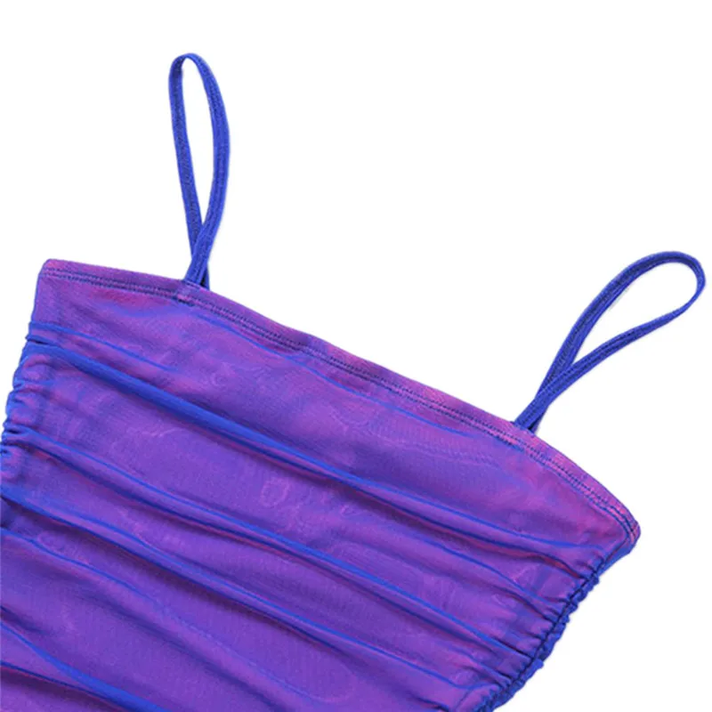 

Women Sexy Slim Purple Mini dress Summer Fashion Club Sleeveless Strap Hot Dress