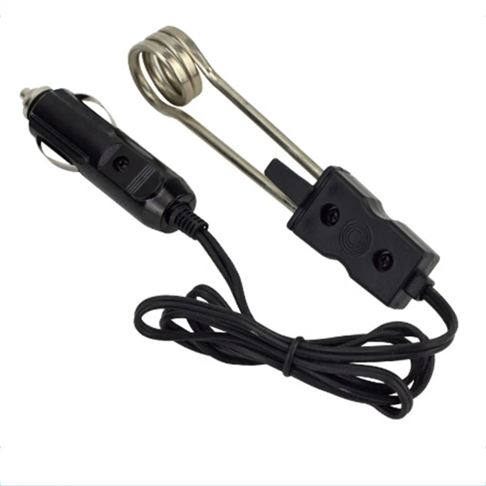 Портативный Электрический автомобильный погружной водонагреватель 12 В/24 В для