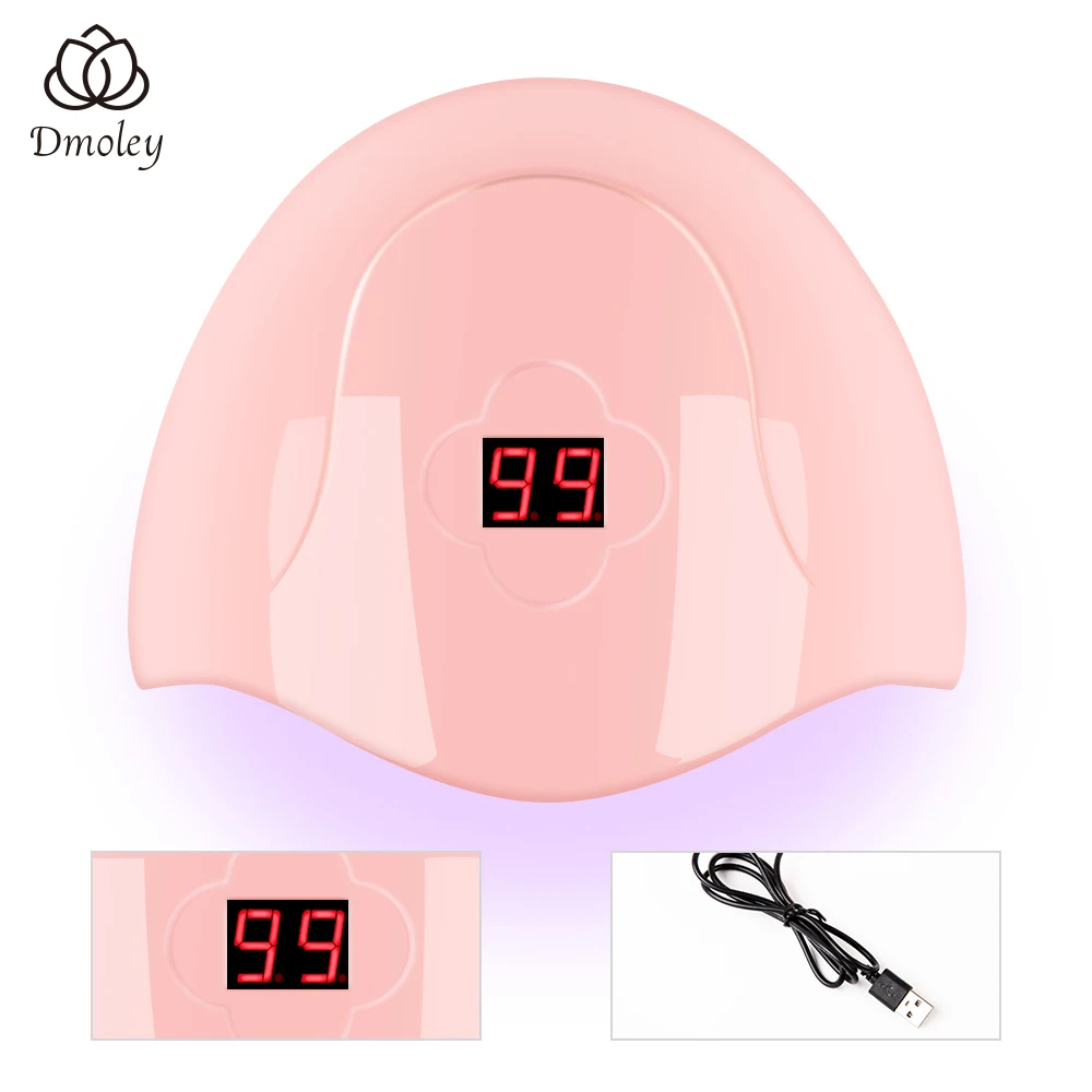 Dmoley 54 Вт УФ лампа USB Светодиодная лампа для сушки ногтей 18 шт. светодиодный s лампа для отверждения всех гелей с датчиком USB зарядка инструменты для дизайна ногтей