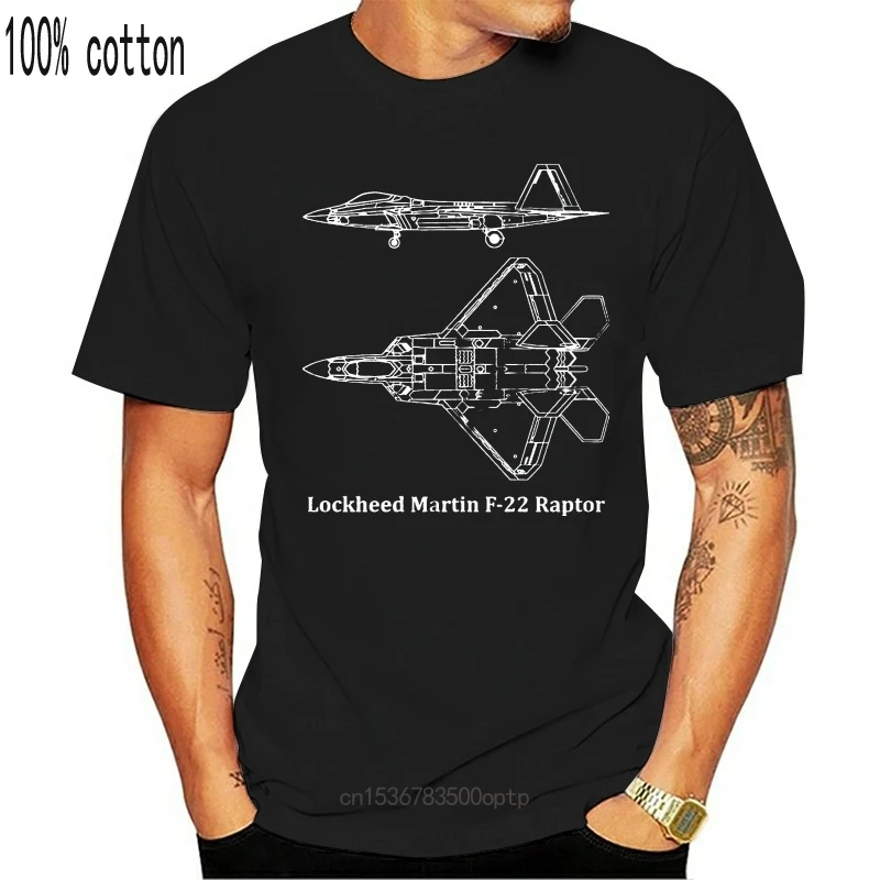 

New 2021 Funny Military T-Shirt F-22 Raptor Us Airforce Aircraft Plane Fighter Jet F 22 F22 Unisex Tee