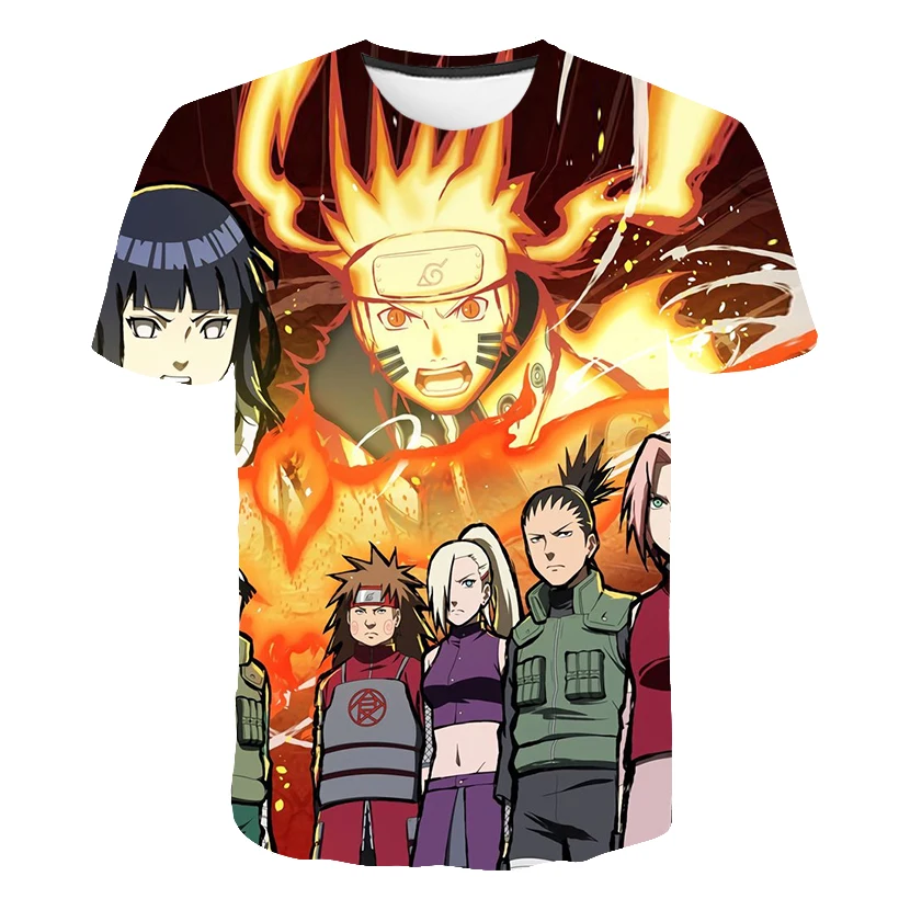 

Детская 3D футболка Narutos для детей Kakashi, рубашка для девочек и мальчиков, Детские Мультяшные Топы удзумаки, одежда