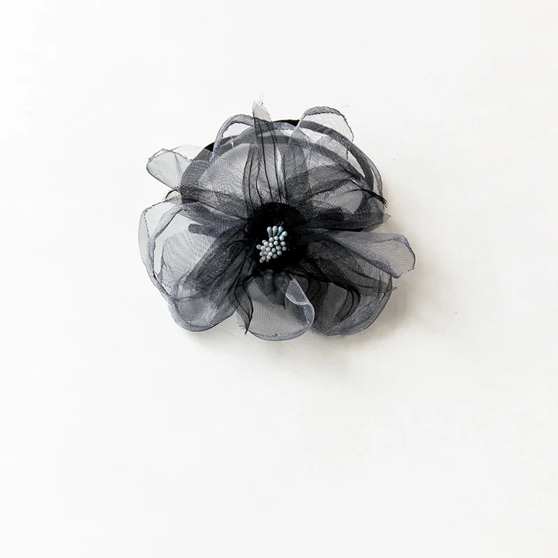 Style 2 Black Gray Для женщин дикий ободок для волос с цветами и жемчугом Магия валик для волос с бантом Кормушка Для DIY прическа; повязка для волос; делая инструменты аксессуары для волос - Цвет: Style 2 Black Gray