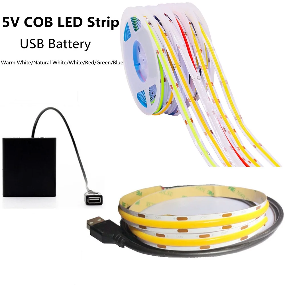 

Светодиодная лента с аккумулятором, USB, 5 В, 320 светодисветодиодный, s/m RA90